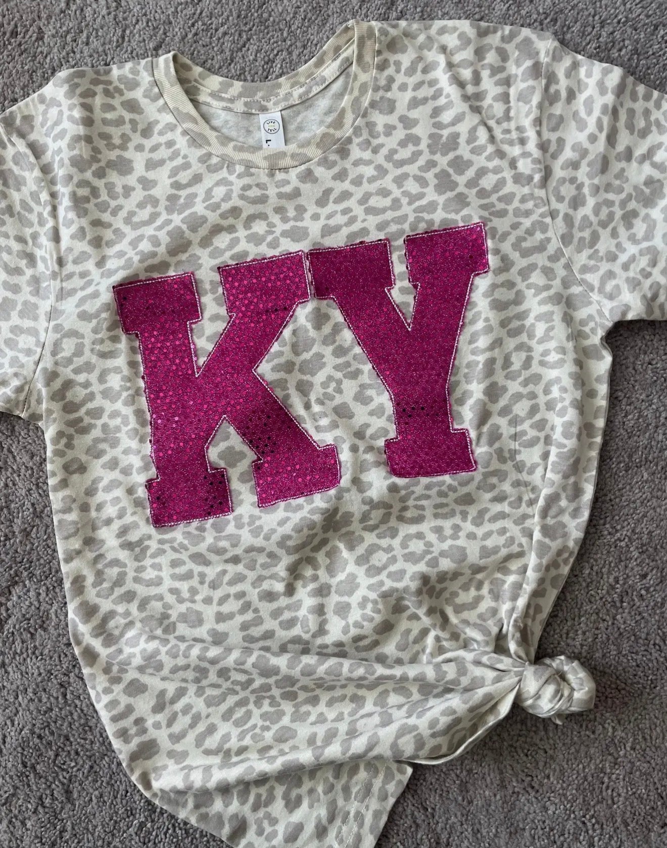 KY Sequin Patch / Cheetah Shirt