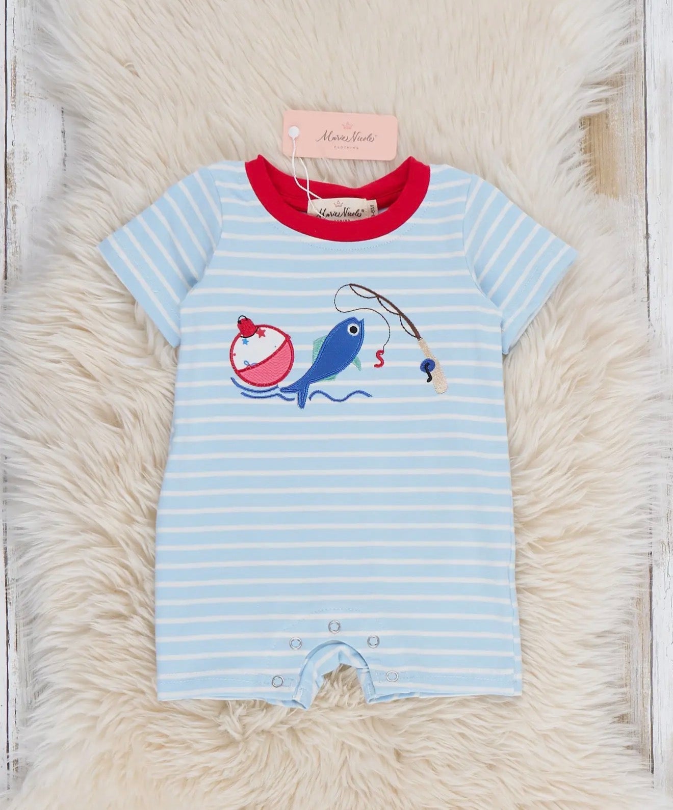 Baby Boy Fish Romper