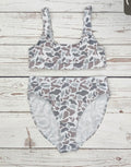 Block Camouflage 2pc Bathing Suit