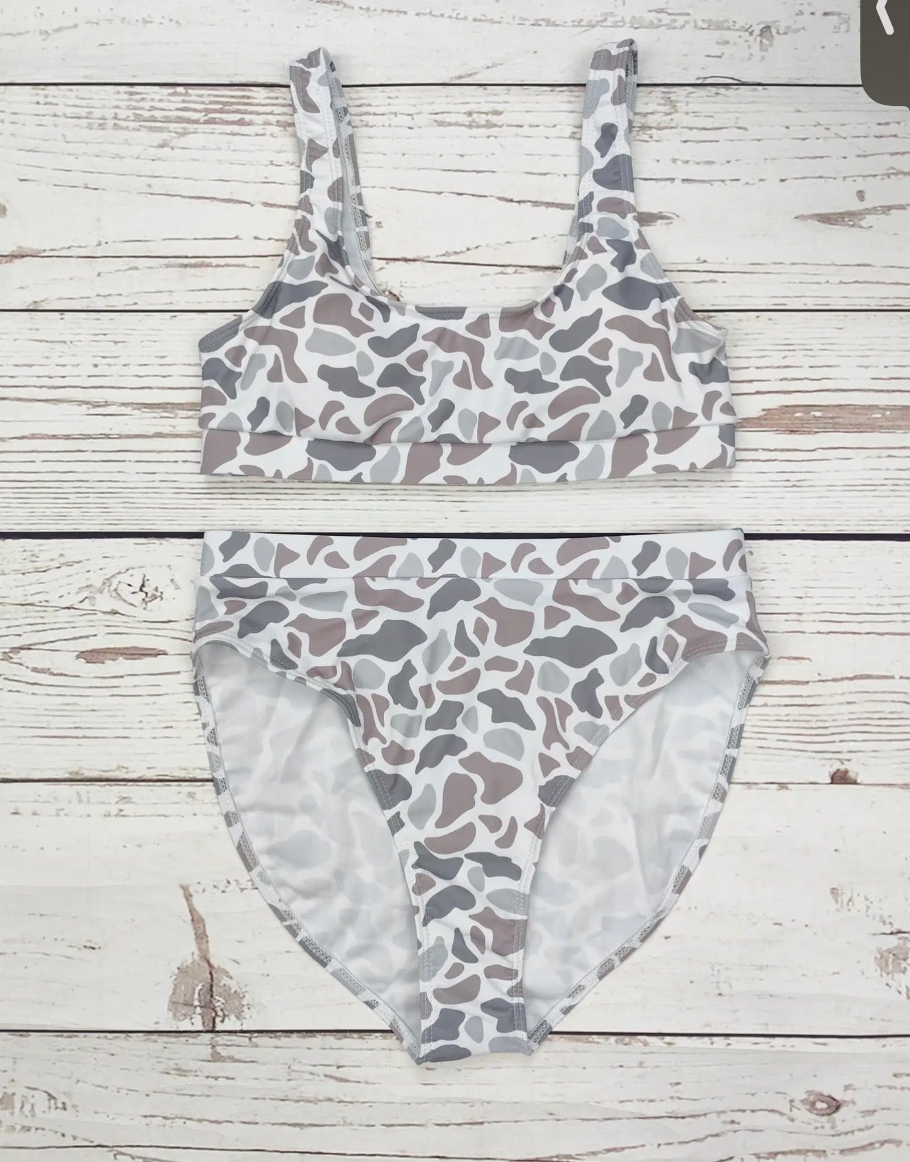 Block Camouflage 2pc Bathing Suit